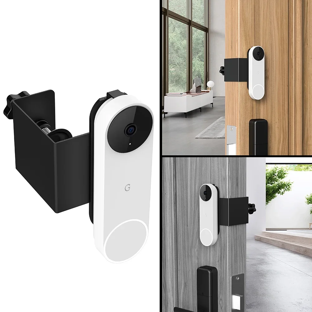 Video Doorbell Bracket No Drill Door Mount Holder for Blink/Google Nest Doorbell