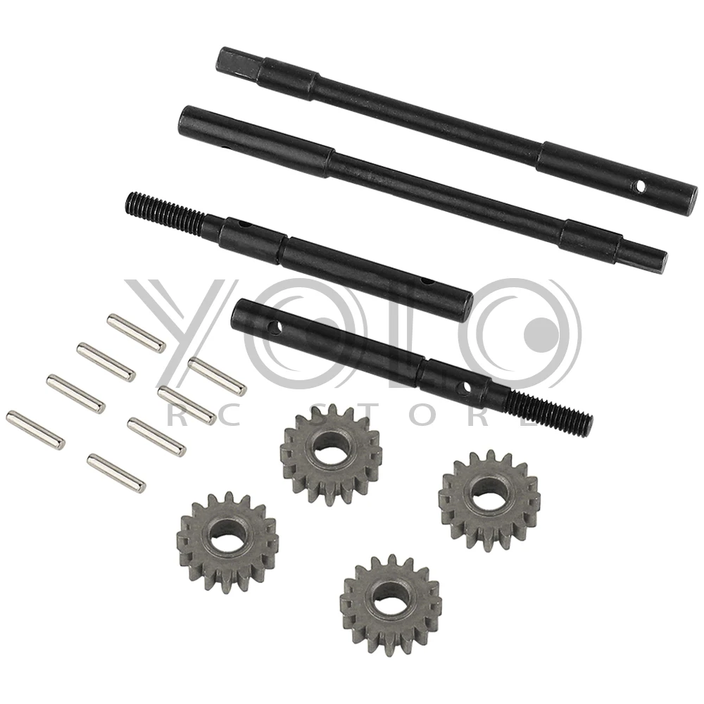 Metal Steel Universal Front Rear Axle CVD Drive Shaft For 1/10 Axial SCX10 I to be II Portal Axles RC CAR Upgrade Parts