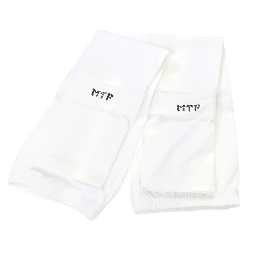 تنفس حماية الذراع طويلة الأكمام الحرير الجليد متقلب فضفاض واقية من الشمس الذراع يغطي الأشعة فوق البنفسجية العزل رقيقة قفازات ركوب الدراجات القيادة #1