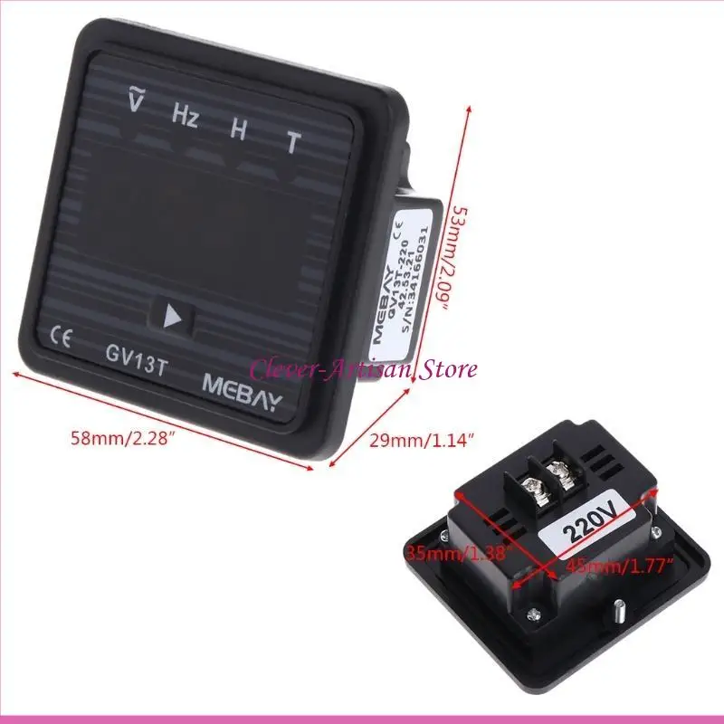 

E06B for Diesel Generator Digital Voltmeter Frequency Meter GV13T AC220V for Industri