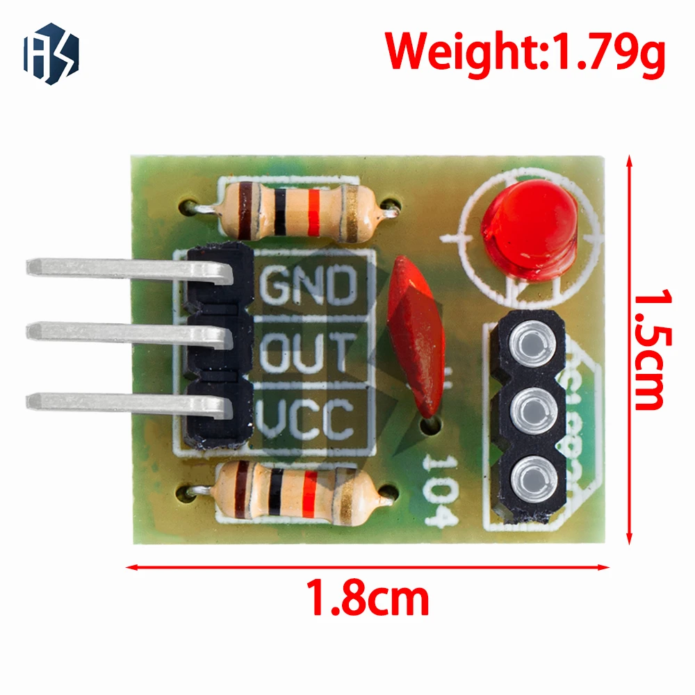 Módulo transmisor láser KY-008 de 650 nm con módulo de sensor láser Kit de módulo receptor láser de tubo no modulador