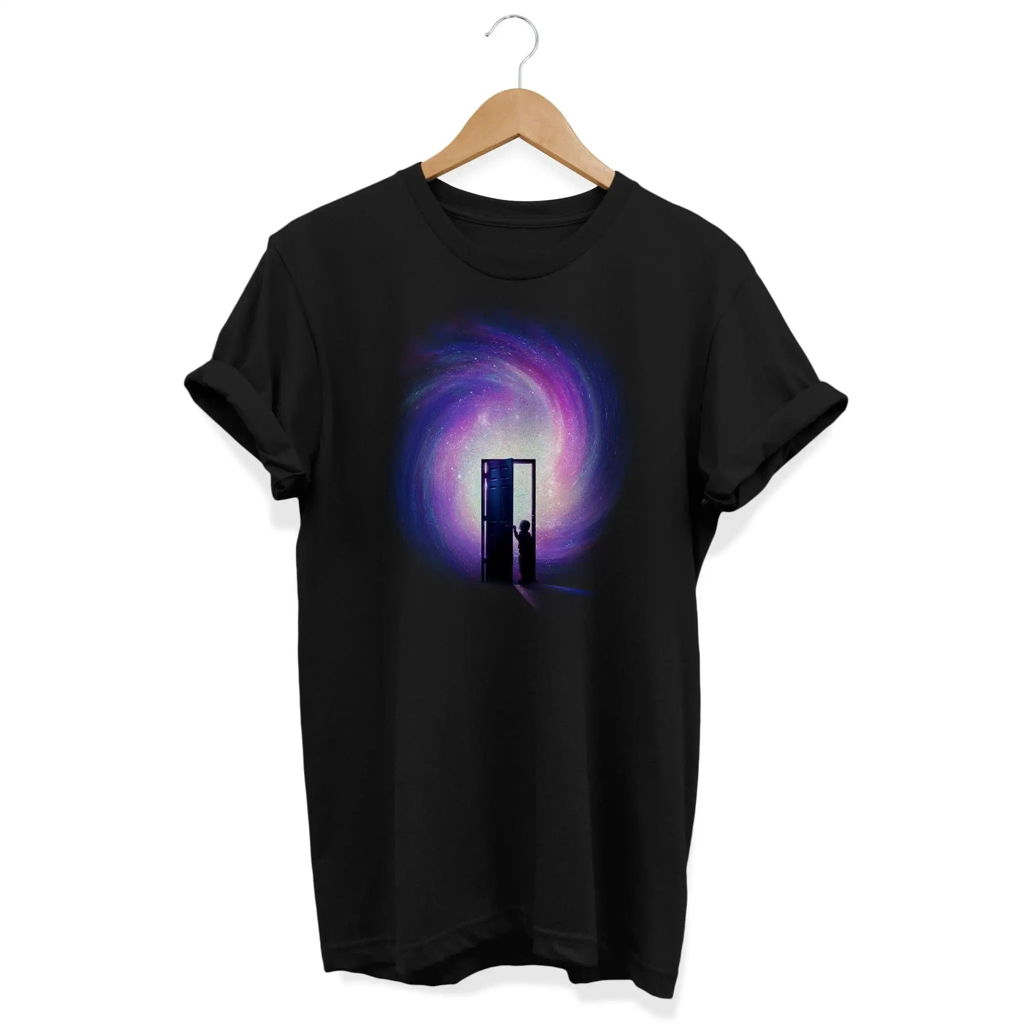 The Galaxy Door T Shirt Alternative Clothing Grunge Aesthetic Edgy Fashion Trippy Clothes Psychedelic Fungi Top