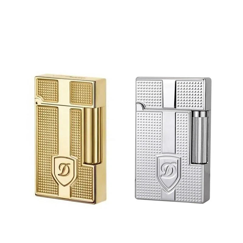 

L1/L2 Options Classic Textured Grid Pattern, Butane Refillable Lighter Collection, Stylish Metal Gas Lighter