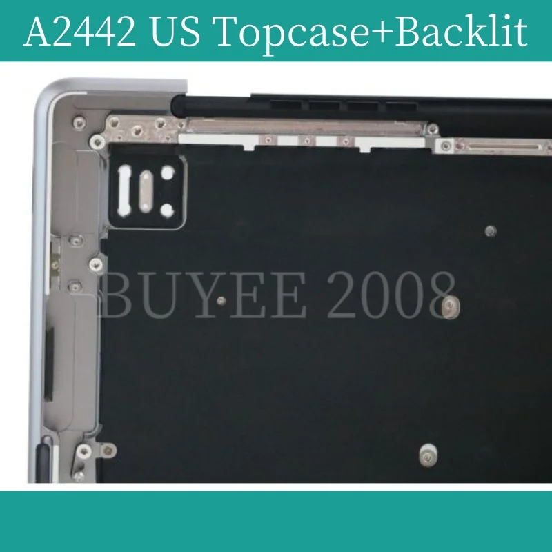 الأصلي والجديد A2485 Topcase Palmrest لماك بوك برو الشبكية 16 "M1 Pro/Max A2485 لوحة المفاتيح الولايات المتحدة Topcase الخلفية