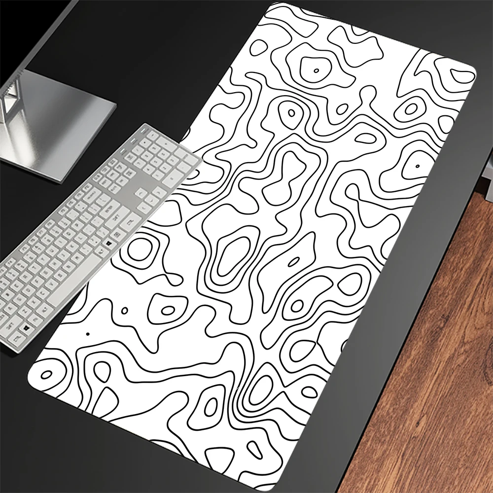 

Black And White Game Mouse Pad Desk Mice Pad Desk Mat Lock Edge Mousepads XXXL 1000x500mm Non-slip Mouse Mat Keyboard Pads