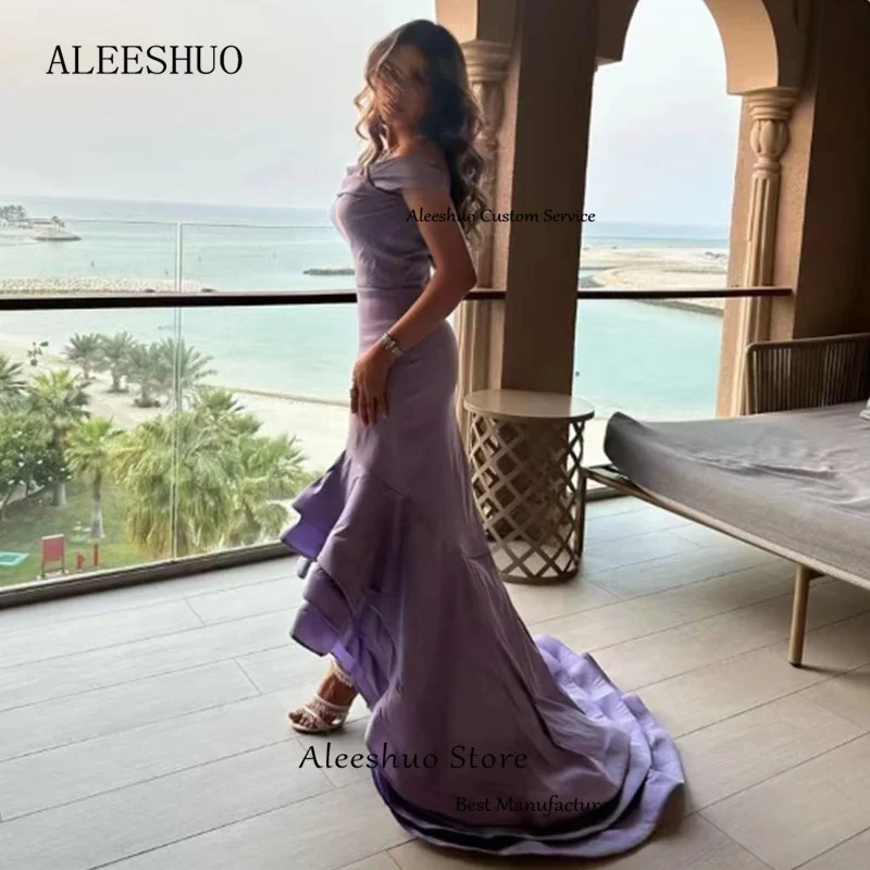 CleeshuoPrincess-Robe de Rhsirène, Dubaï, Arabie saoudite, hors des occasions formelles initiées, robe de soirée haute/basse, robe de soirée longueur thé