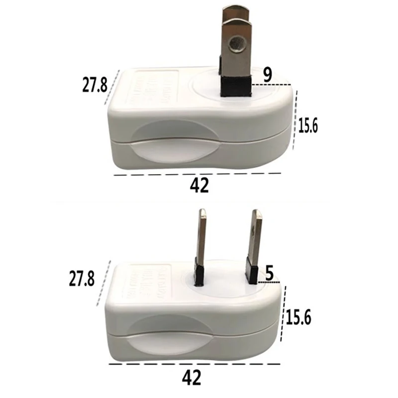 1Pc US 2PIN 360 Angle Rotatable Power Socket Plug Adapter Foldable Travel Aadapters Power Converter Plug Electrical Socket~