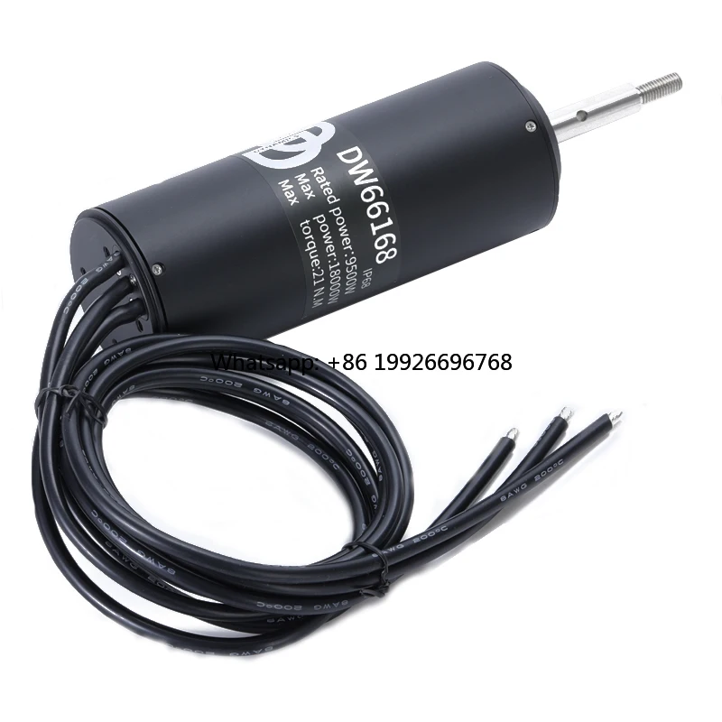 

High-Power 9500W Brushless Motor DW66168 | 110V IP68 Waterproof for USV & Hydrofoil Boats (21N.M Torque, 8800RPM) factory