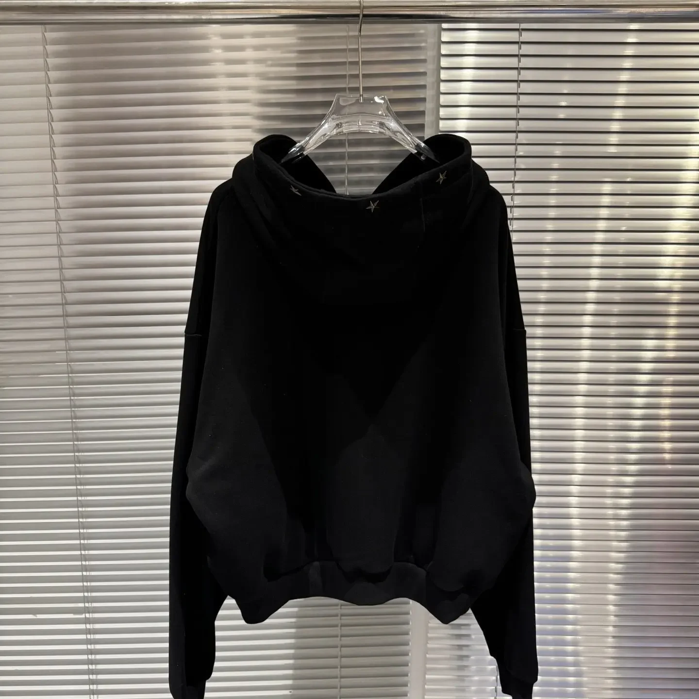 Grailz LEARLZico co-branded brim star crack slogan zipper sweatshirt jacket