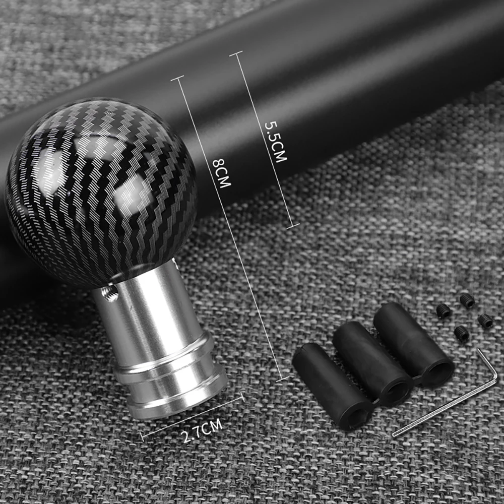 Mahagoni Holzmaserung Carbon Fiber Schaltknauf Auto Innenraum Manuelle/Automatikgetriebe Universal Auto Schalthebel – Detail 10