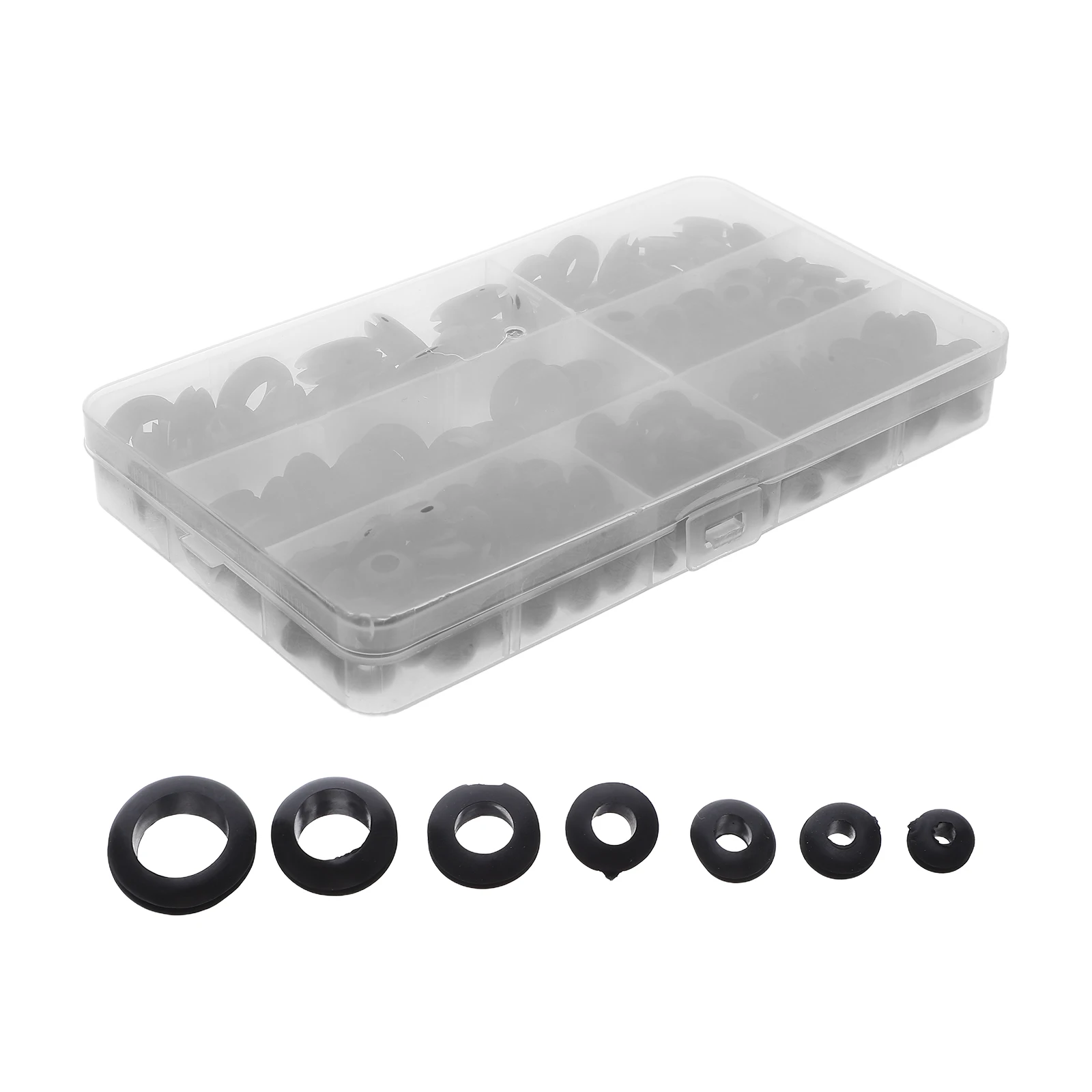 

260pcs Cable Rubber Waterproof Sealing Ring Black Grommet Kit 4-14Mm Diameter Electrical Wire Gasket Dual-Sided Protection