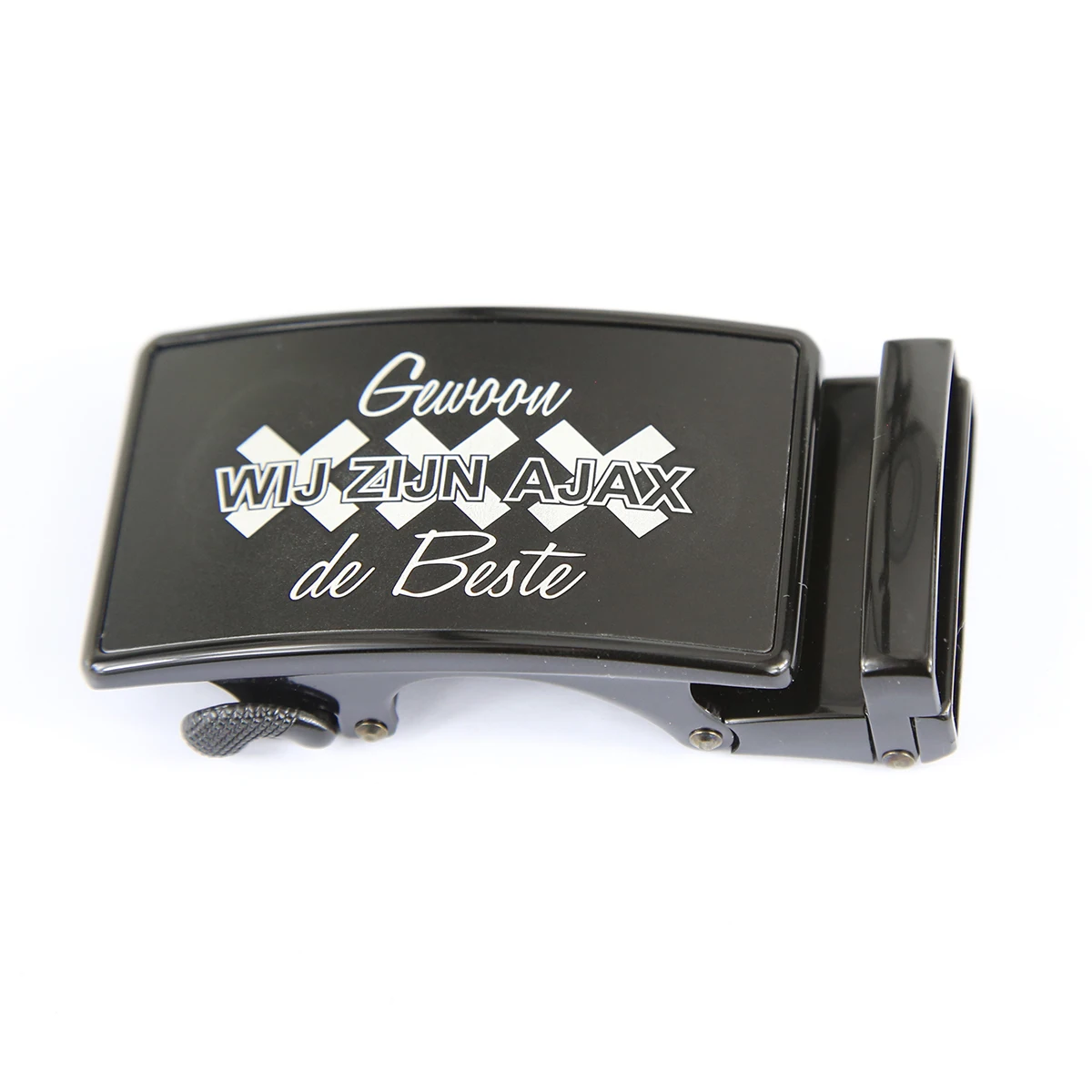 Mens Gift Personalized Automatic Buckle Custom Engraved Logo Belt Head Black Lettering Button Wedding Jewelry Accessories