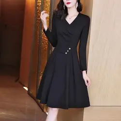 Little Black Dress Women New High-end Temperament Slim Skirt