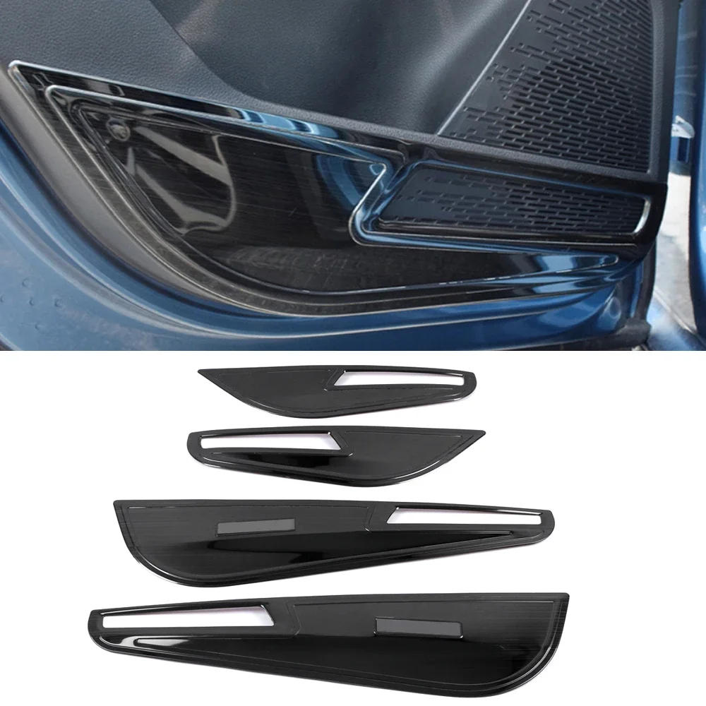 

For Skoda Kamiq 2018-2023 Car Accessory Stainless Steel Inner Door Anti-kick Pad Cover Trim Frame Interior Decoration Moulding