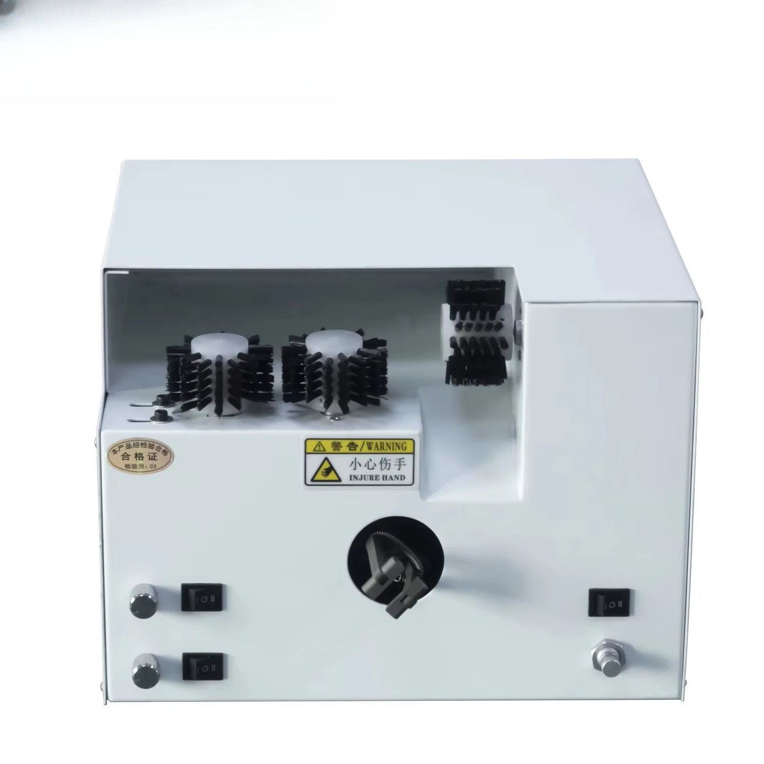 

Semi-auto Brushes Braided Wire Splitting Brushing Shield Braid Layer Brushing Twisting Winding Machine with 220V