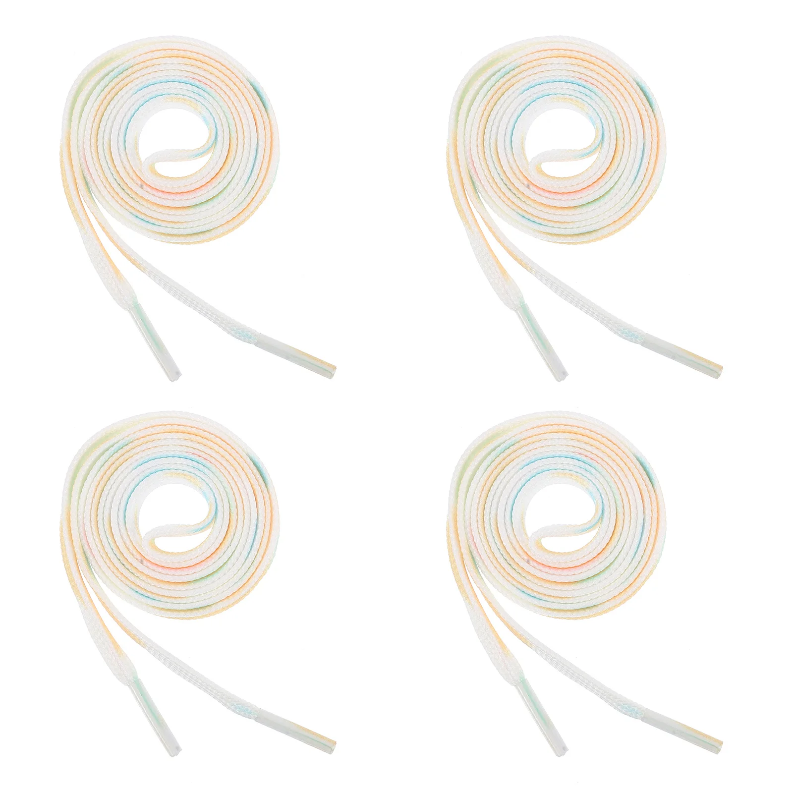 

2Pairs Decorative Shoelaces Good Mood Experience Creative Design Stylish Flat Shoe Strap Sneakers Laces Canvas Shoes Shoelace