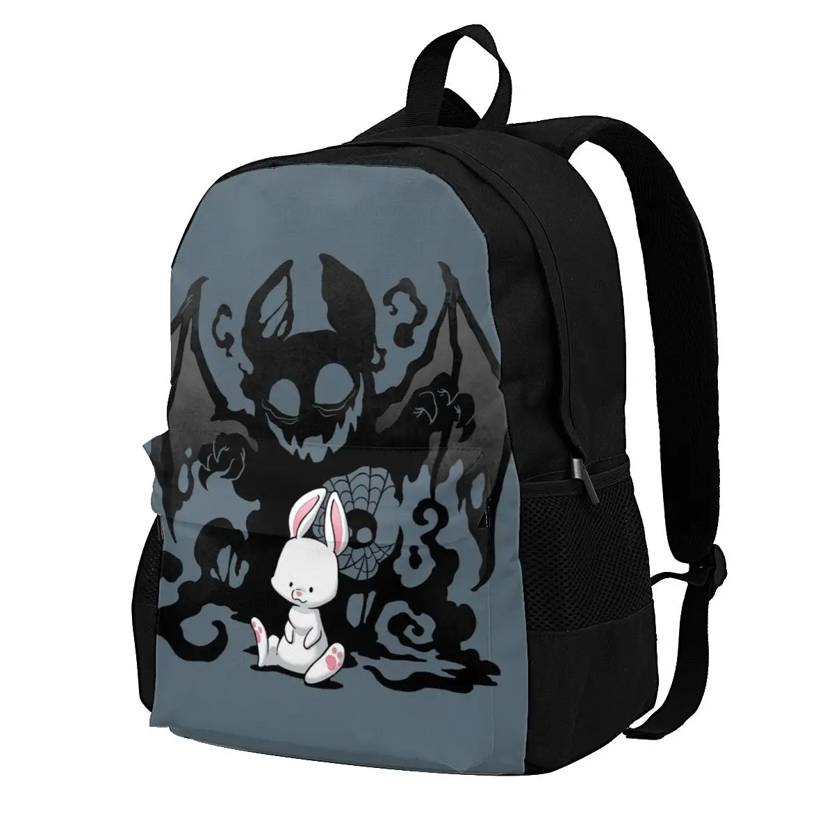 Beast Bunny Halloween Backpacks Animal Devil Polyester Primary School Youth Backpack Print Novelty Bags