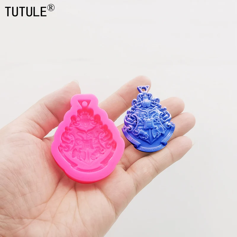 New Keychain Pendants Silicone Mould DIY Crystal Epoxy Resin Crafts Jewelry Making Tools Polymer Clay Necklace Silicone mould