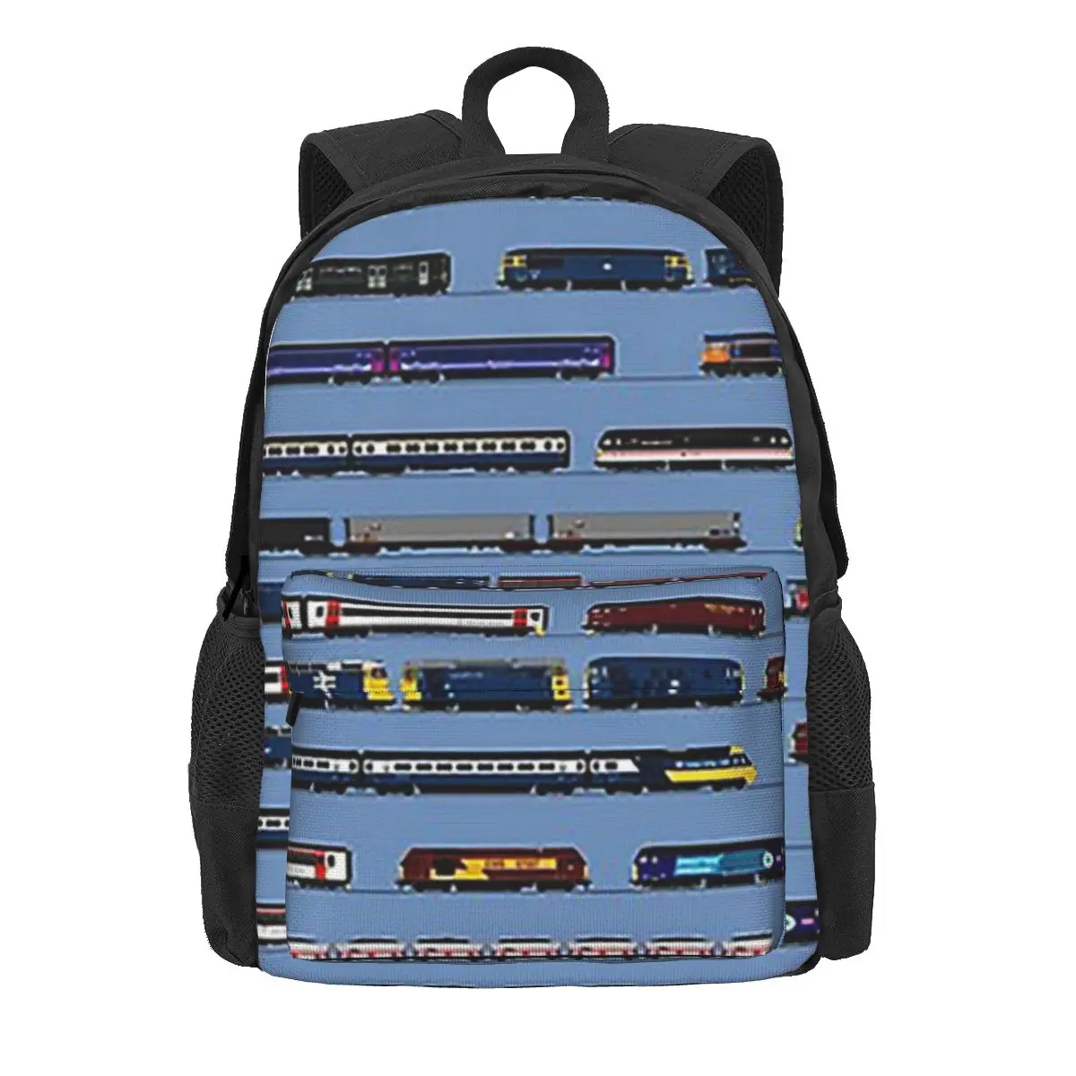 Mochilas de trenes británicos para niños y niñas, mochilas escolares de dibujos animados para estudiantes, mochila para computadora portátil, bolsa de hombro