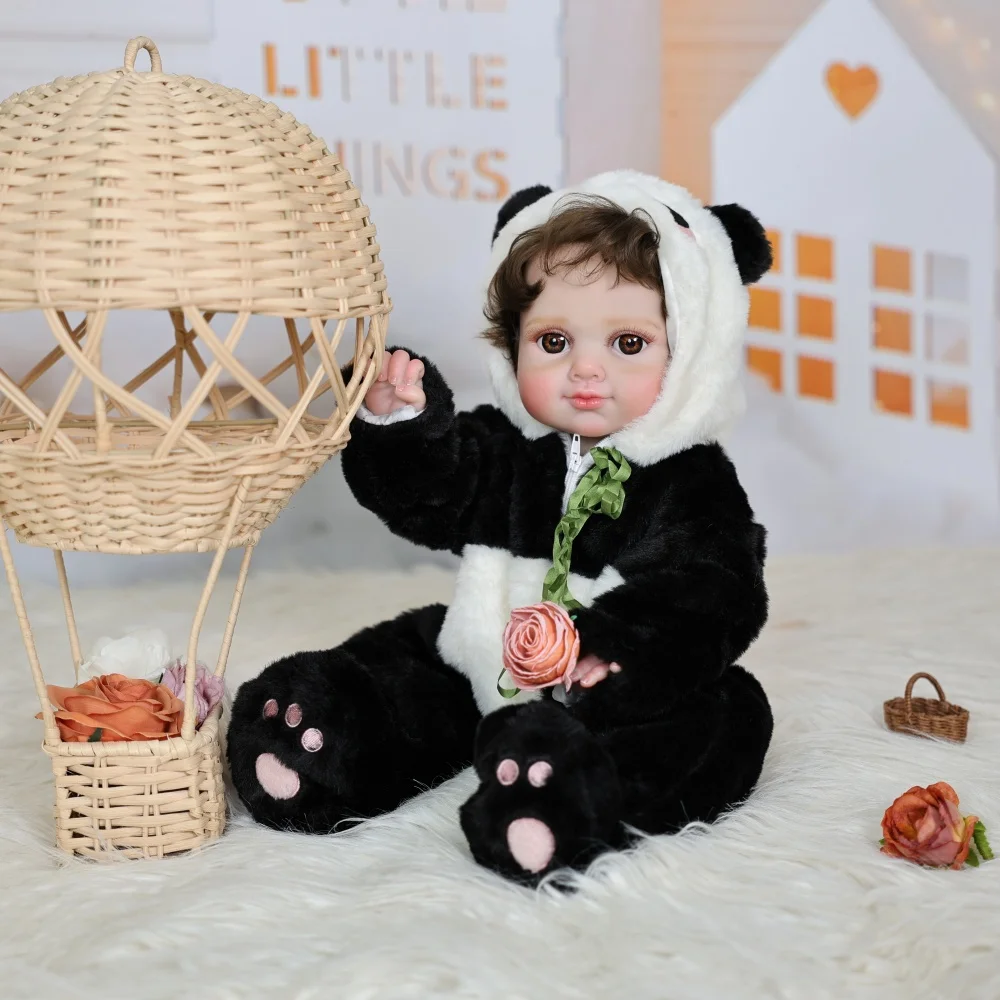 Cloveray 20 بوصة كامل الجسم الفينيل واقعية تولد من جديد دمية طفل دمية رئيس قابل للتعديل 35 °   عموديًا، 360 °   هدية عيد الميلاد للأطفال أفقيًا