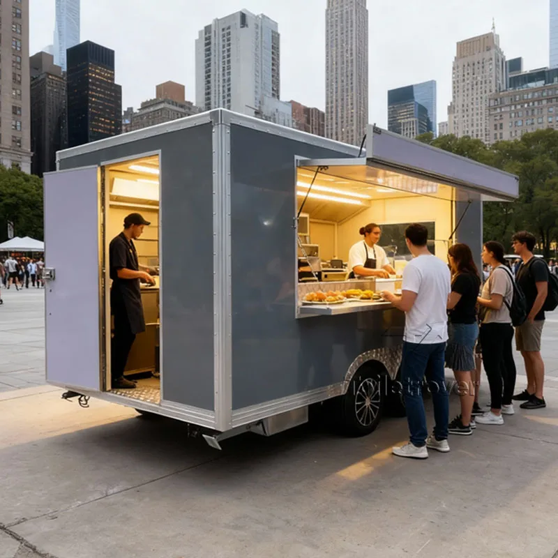 

Hot Sales Fancy Profitable Coffee Bubble Tea Sweet Snack Juice Beverage Mini Food Truck For Sale