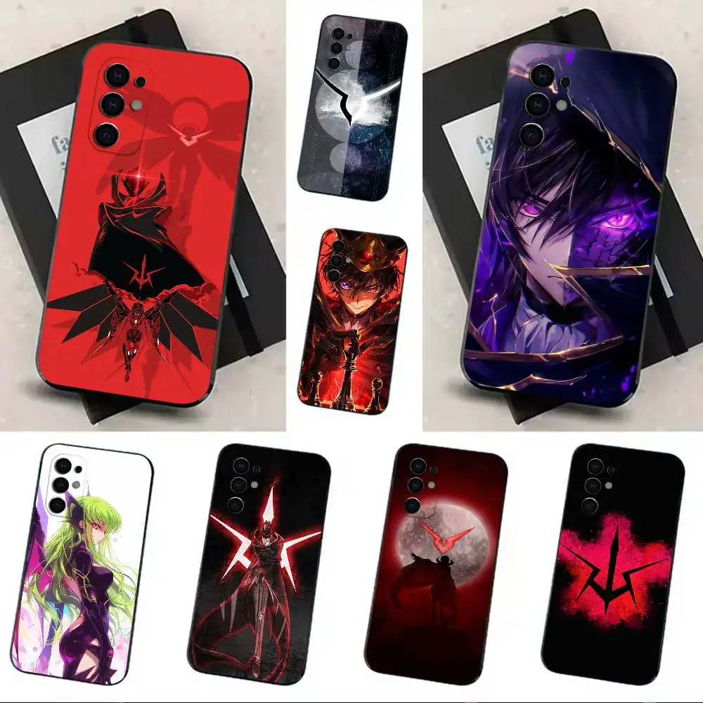 High-octane anime C-CODE GEASS-S Phone Case Soft Black Case For Samsung S24,S30,S21,S23,S22,S20,Ultra,S25,Plus