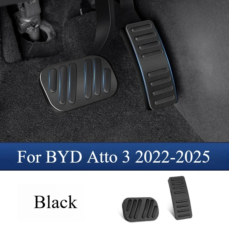 

Для BYD Atto 3 2022-2025 педаль акселератора специальный интерьер модифицированный электрический дверной тормоз противоскользящая педаль комплекты корпусов аксессуары