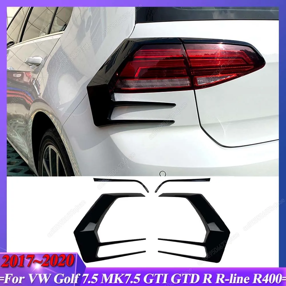 

Для VW Golf 7.5 MK7.5 GTI GTD R R-line R400 2017-2020 Задний бампер Сплиттер Задний фонарь Крышка противотуманной фары Накладка кузова Наборы тюнинга