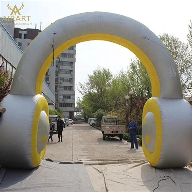 Giant inflatable earphone inflatable headset for sale