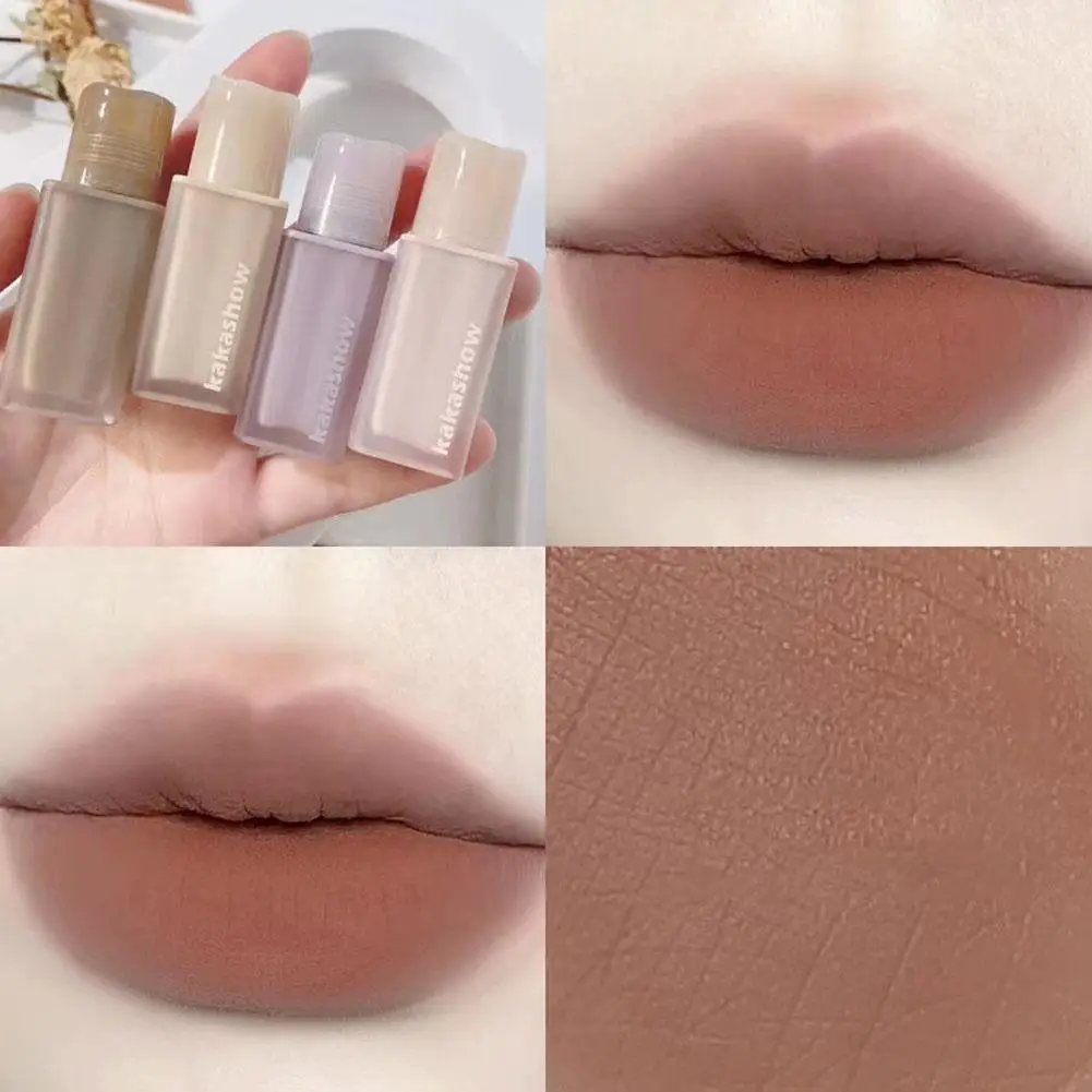 Zachte Mist Lip Glazuur Nude Lippenstift Matte Fluwelen Modder Lange Gloss Lip 1Pc Duurzame Fluwelen Lippenstift Waterdichte M6e4