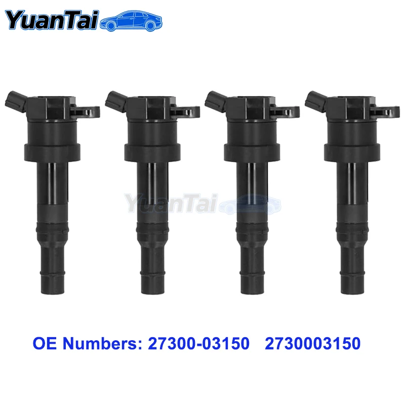 

1/4pcs Ignition Coil 27300-03150 2730003150 for 2016 2017 Hyundai Reina Verna fit Kia Rio K2 KX1 Pegas 1.4L G4LC Car accessories