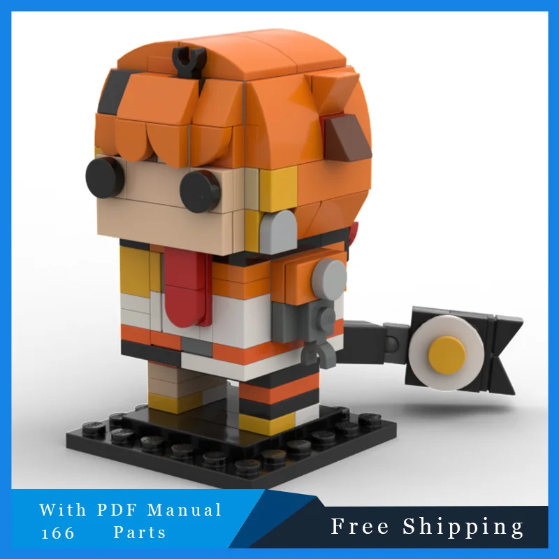 

166 деталей MOC, знаменитые игры, киноперсонажи, модель, строительные блоки, кирпичи, образовательная сборка, набор игрушек DlY, подарки на Рождество и день рождения