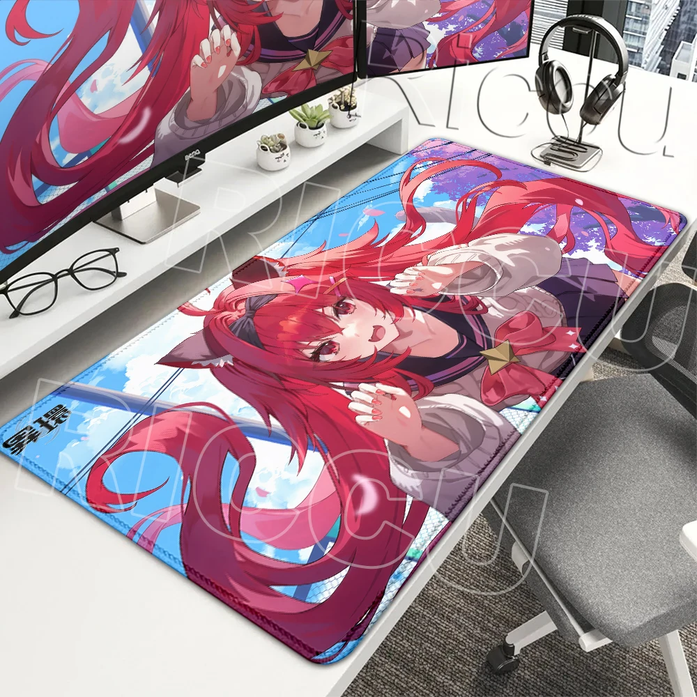 Anime Girl Nanally Neverness To Everness NTE Mouse Pad Anti-slip Rubber Base Office Pretty Pad XXL HD Printing Overlock Desk Mat