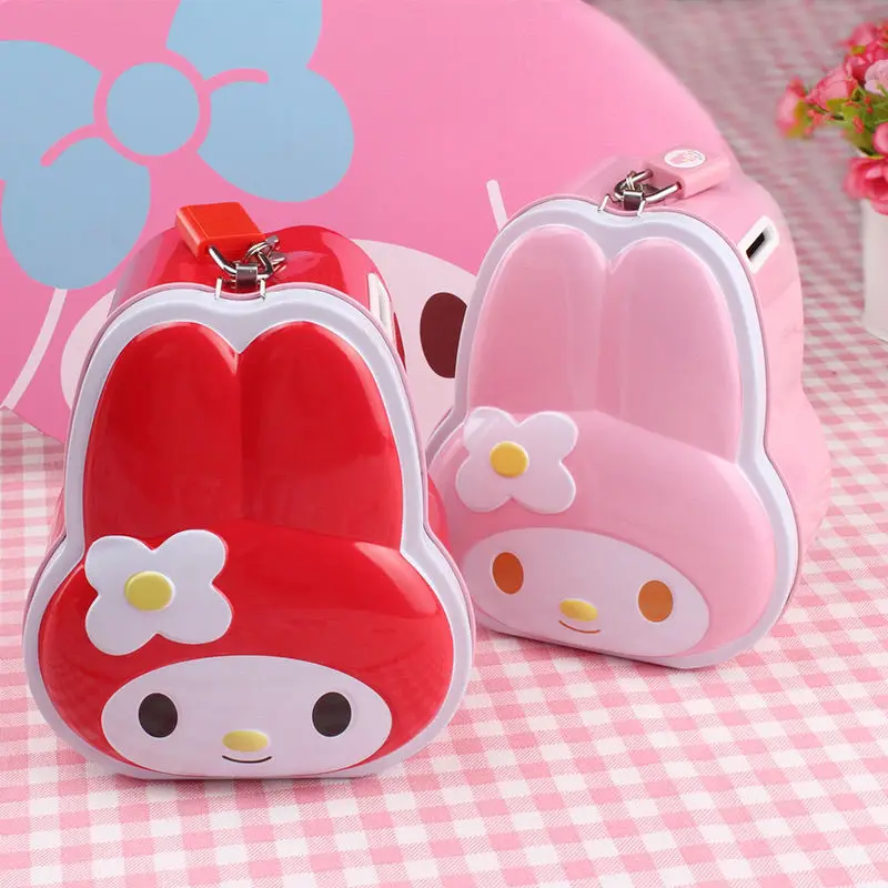 

Sanrio кавайная анимация моя мелодия с замком сохранение горшка Милый мультяшный металлический противоударный ящик для хранения прекрасный подарок для девочек