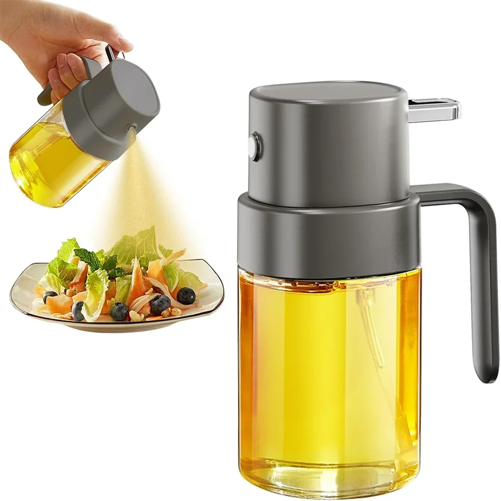 200ml/7oz Glass Olive Oil Spray Bottle, Olive Oil Sprayer Mister, Continuous Spray with Portion Control,Oil Sprayer for Cooking