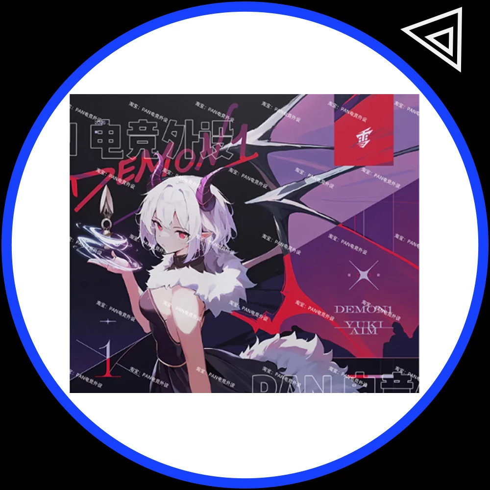 

Коврик для мыши PAN Esports Yuki Aim x Demon1, имитация стекла, гладкий, для быстрой игры, с покрытием-праймером, для APEX, Valorant, аксессуары для ПК