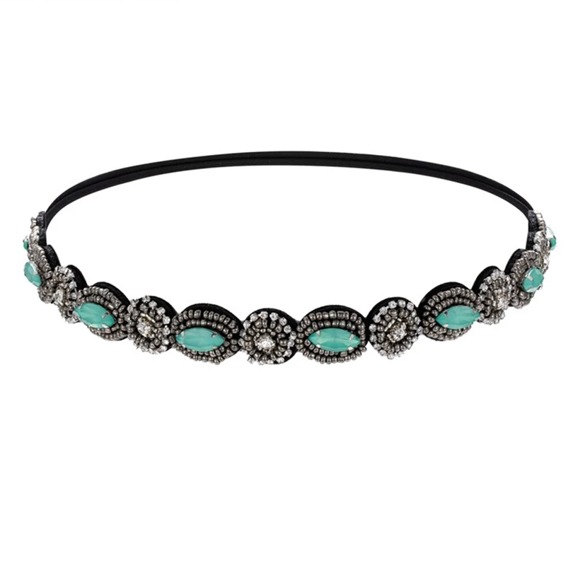 Ethnische Vintage Bohemian PerlenElastisches Stirnband Haarband Haarschmuck – Detail 7