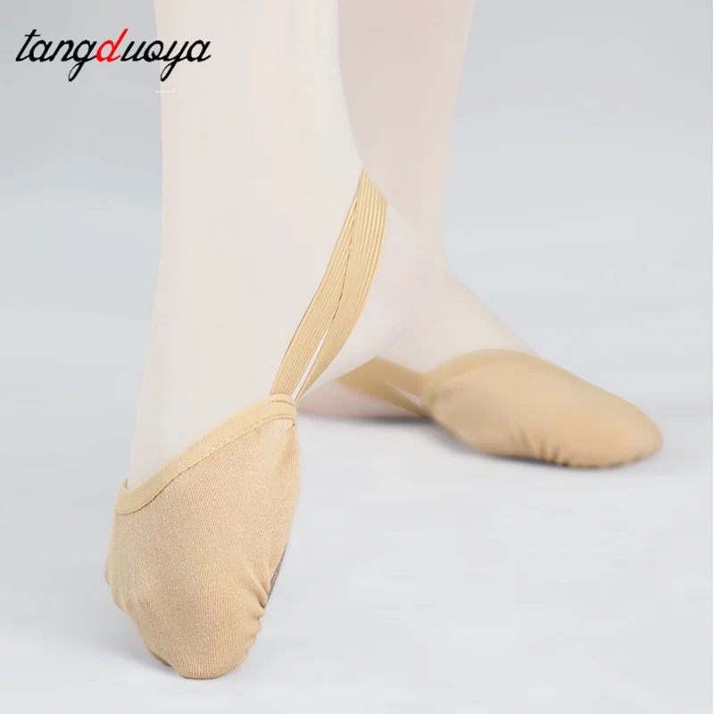 

Профессиональные балетки, эластичная ткань, мягкая подошва, гимнастические балетки с полузакрытием, балетки для тренировок, танцевальная обувь