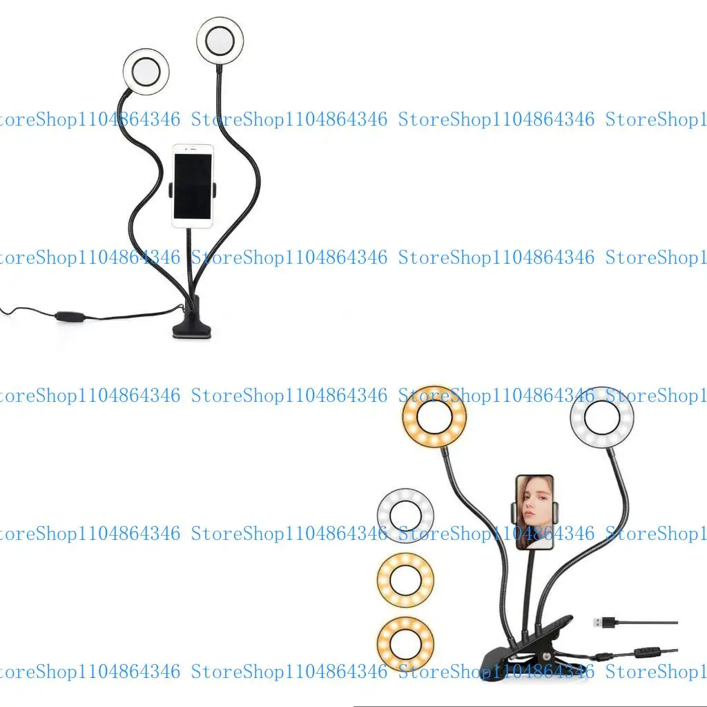 5ASD Selfie Rings Light con Phone Stand para transmisión videos maquillaje transmisión en