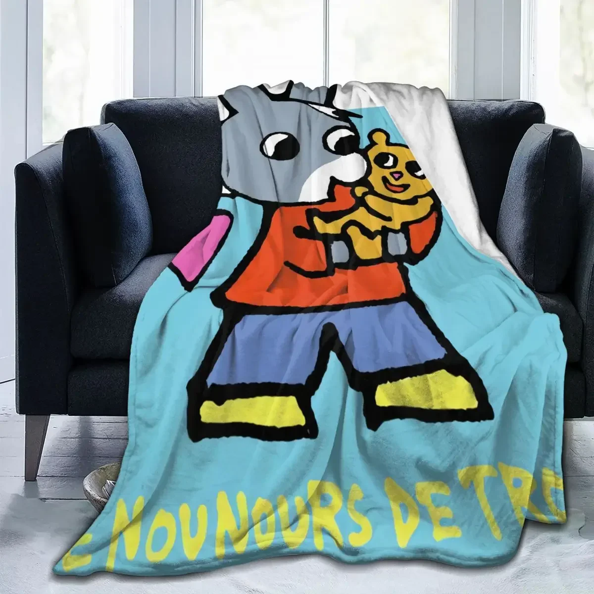 

Trotro Throw Blanket Cartoon Portable Living Room Multi Style