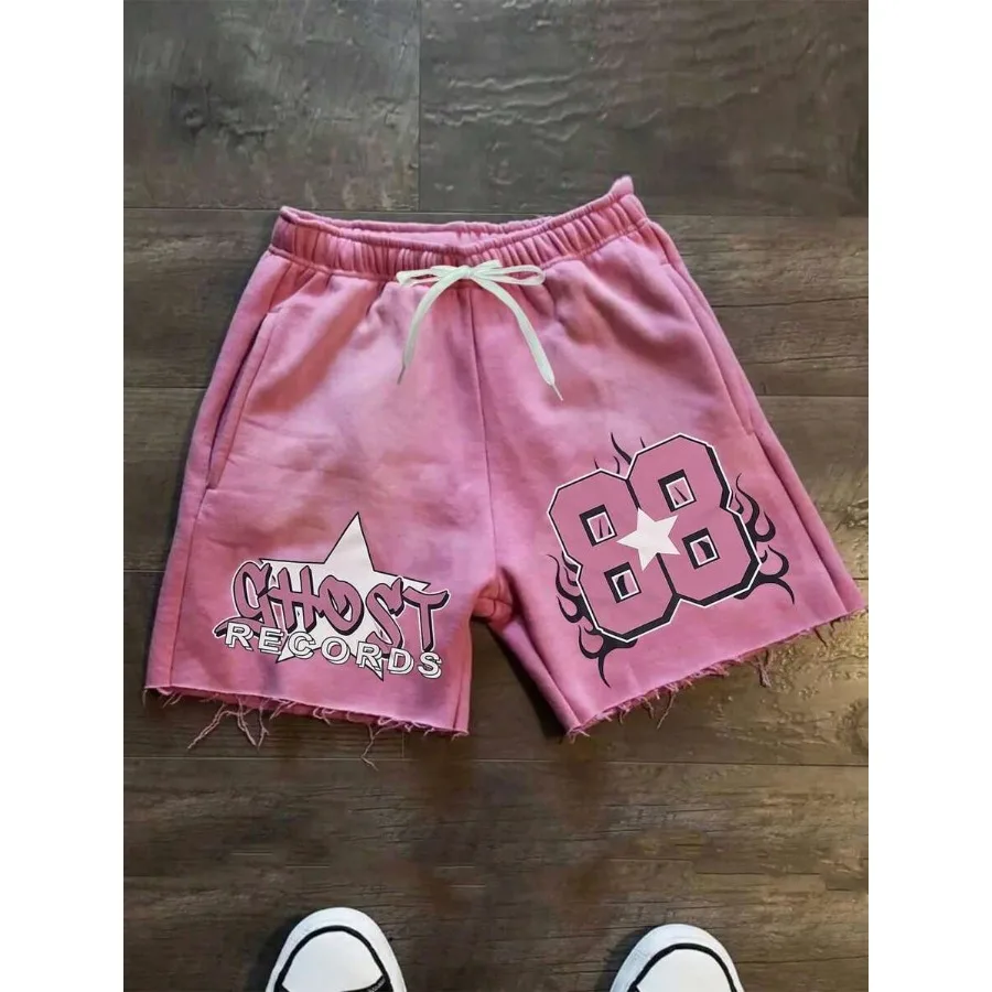 

Men's Summer Lightweight Quick-Dry Shorts Casual Beach Shorts With Drawstring Print Plain Color Design For Daily Wear