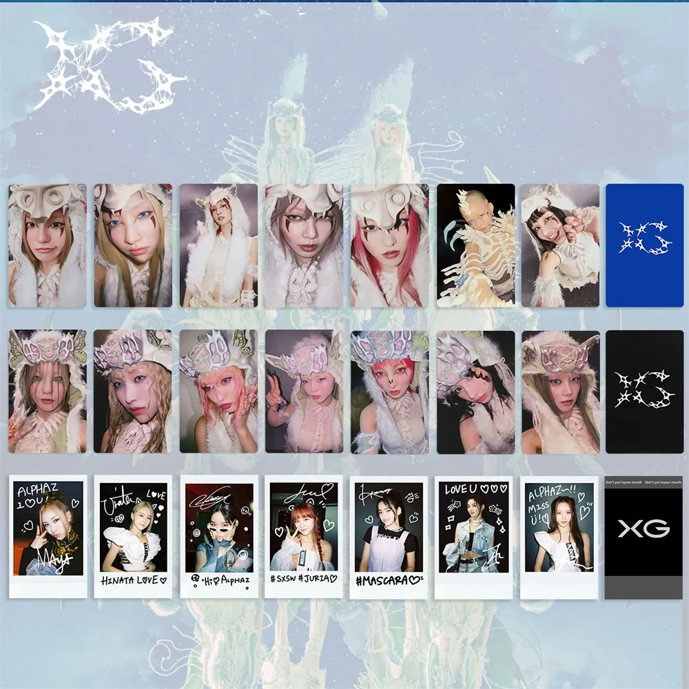 

Kpop Girl Group XG Album AWE Samll Cards HD Printing LOMO Cards CHISA JURIN HINATA JURIA Photocards Fans Gifts Collection