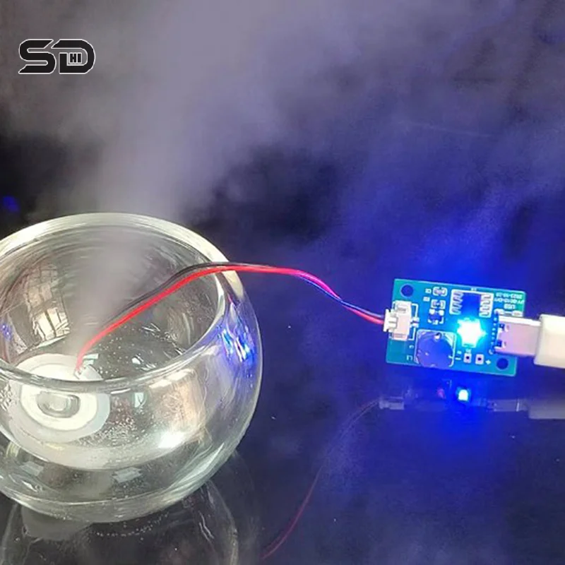 DC 5V Switchable Four Spray Humidifier Module Atomization Control Board DIY Ultrasonic Atomizer TYPE-C Interface