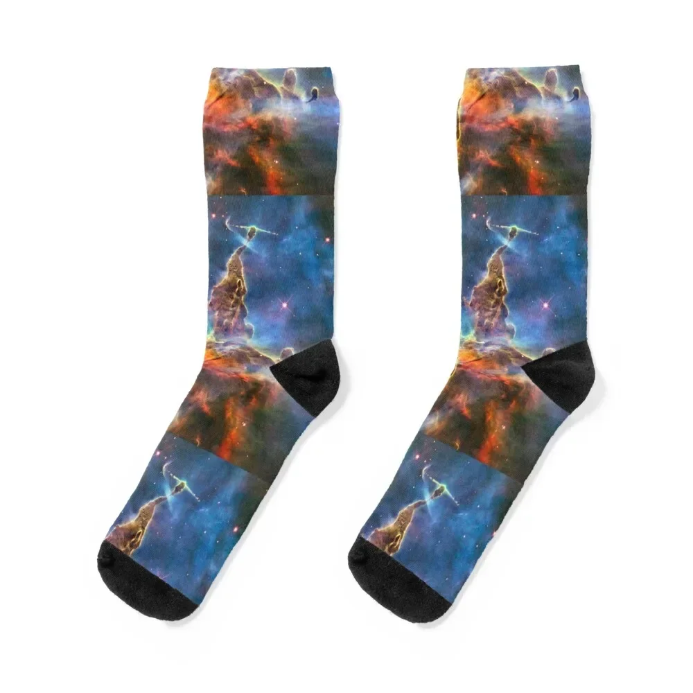 Mystic Mountain Socks warm winter Men's with print Run Women Socks Men's