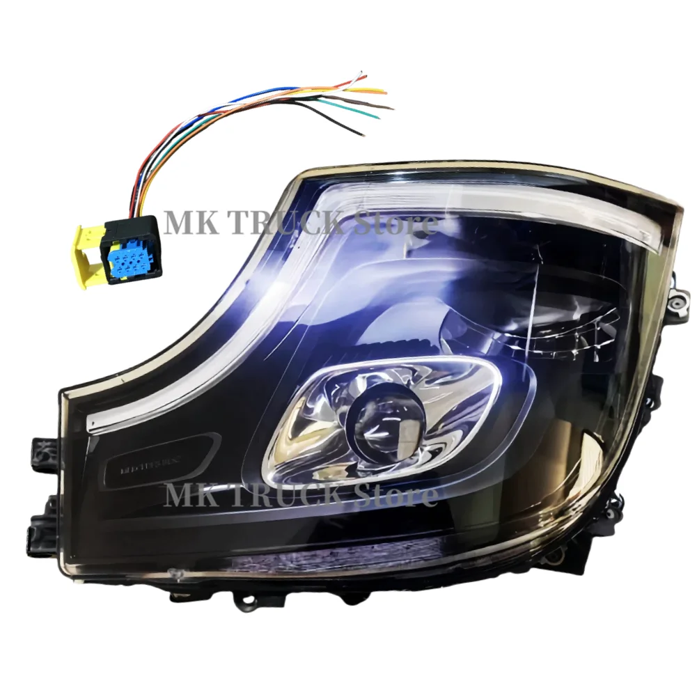 ACTROS MP5 MP6 LED Headlight assembly with plug for Mercedes-Benz truck parts can be modified for MP4 A9618200859 A961820095