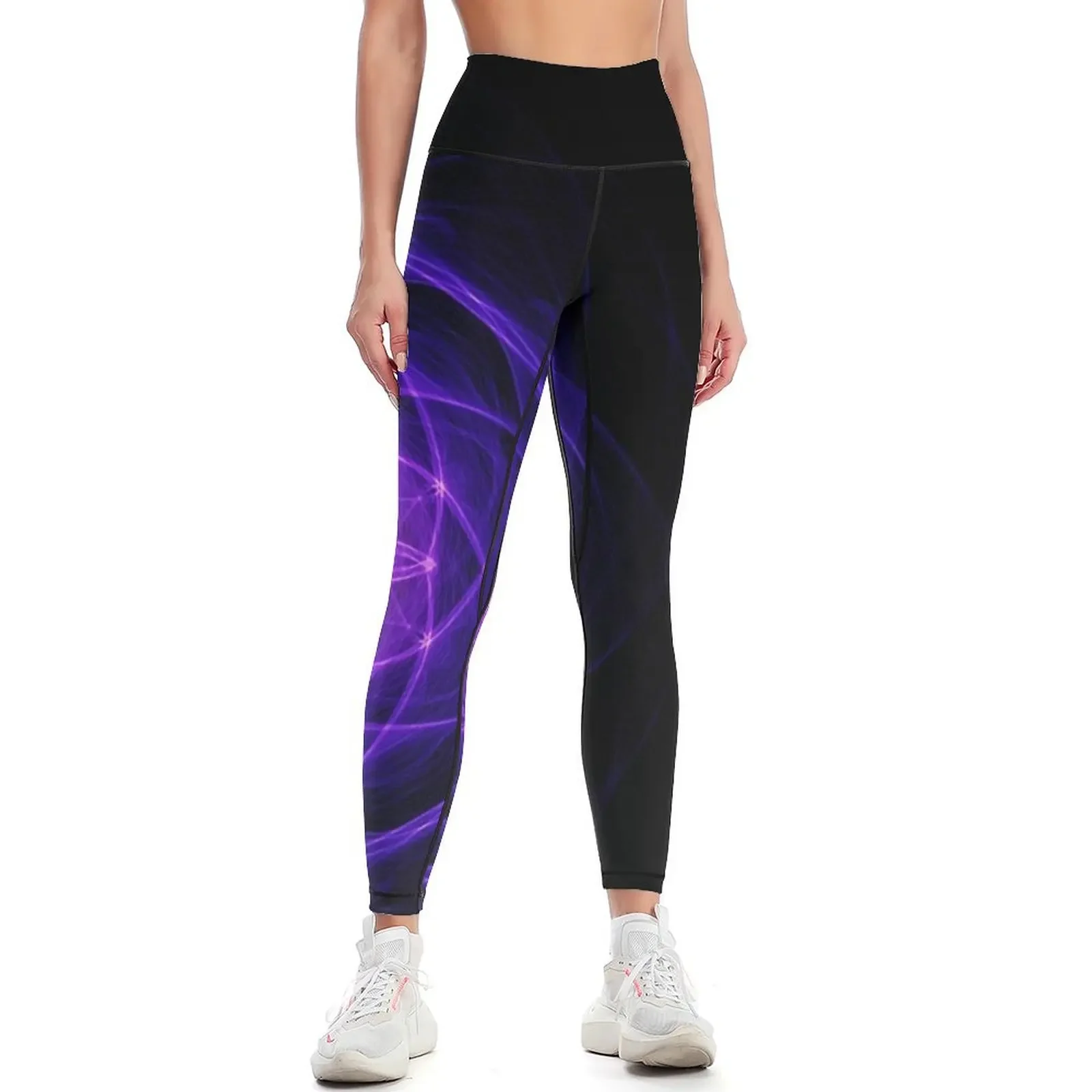 

Energetic Geometry - Indigo Prayers Leggings harem pants Women's push up Golf wear Womens Leggings