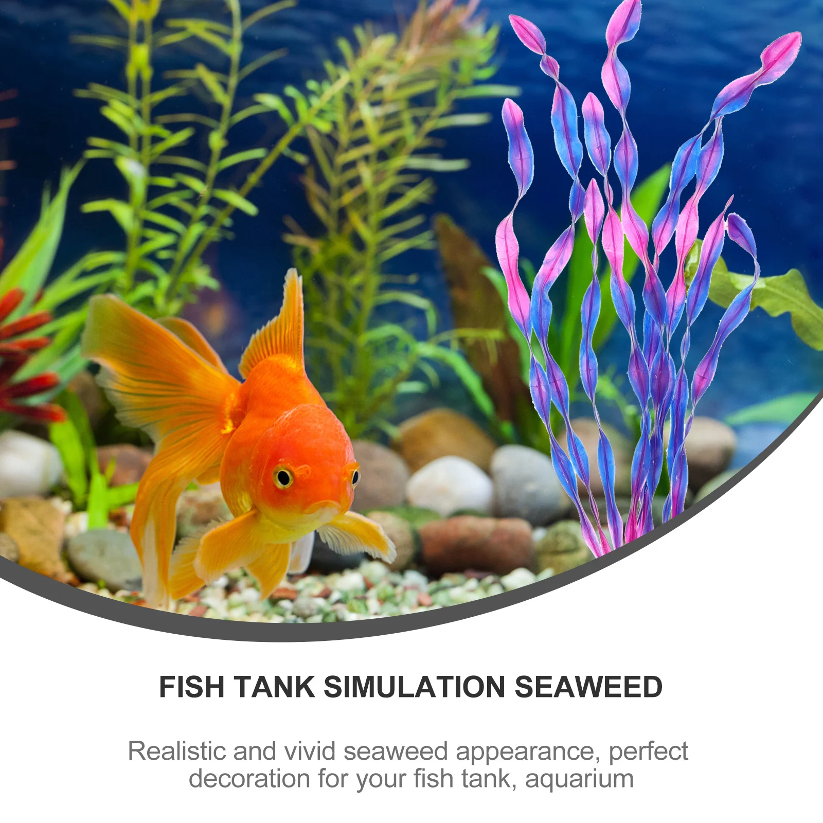 

10Pcs Premium Fake Seaweed Realistic Plastic Aquarium Decoration Fish Tank Simulation Aquatic Plant Artificial Seaweed