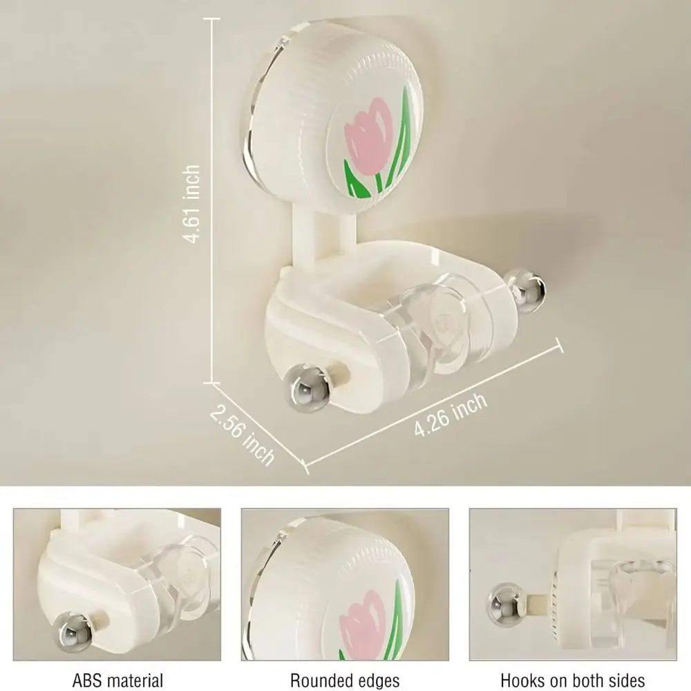 Portable Suction Cup Shower Head Holder Adjustable Cartoon Shower Head Mount Base Wall Mount Shower Bracket Bathroom Accessories - view 6