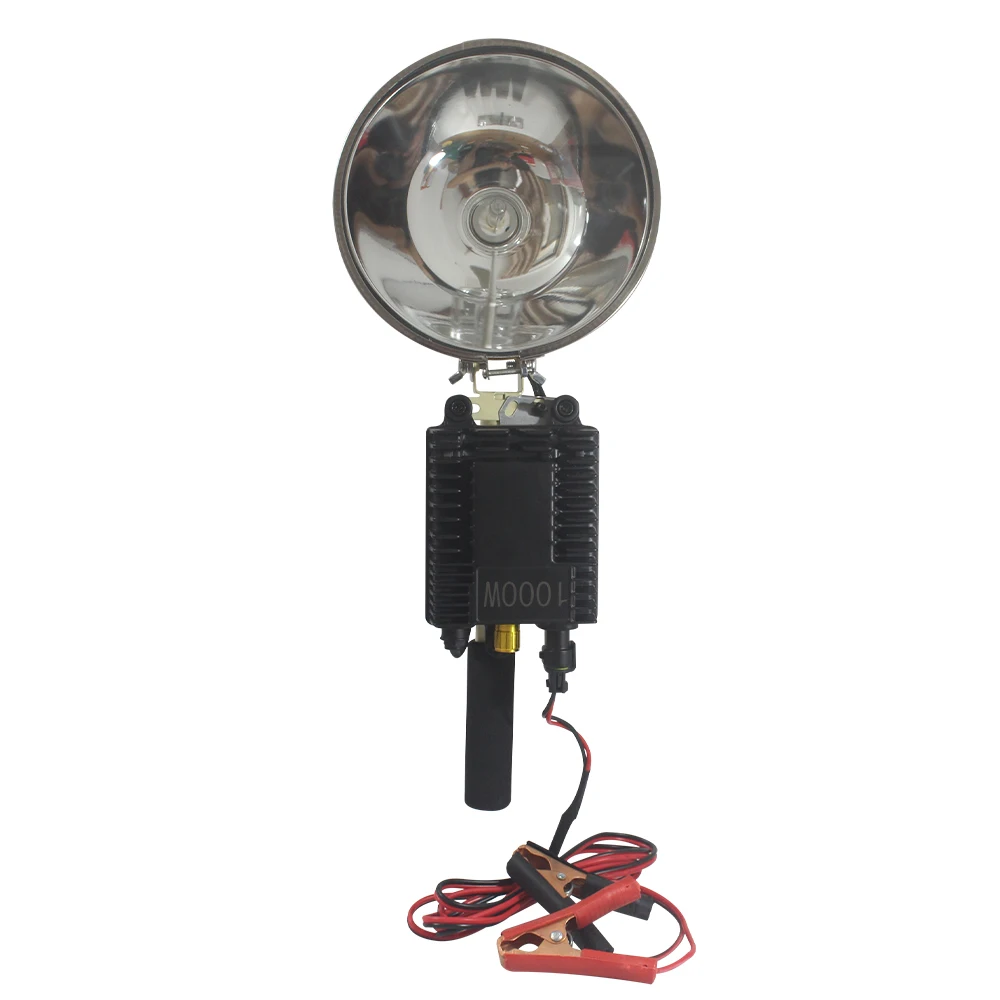 Lampu sorot kuat 10000lm senter berkemah daya tinggi 1000w lampu sorot jarak jauh lampu sorot tangan 12v Super terang