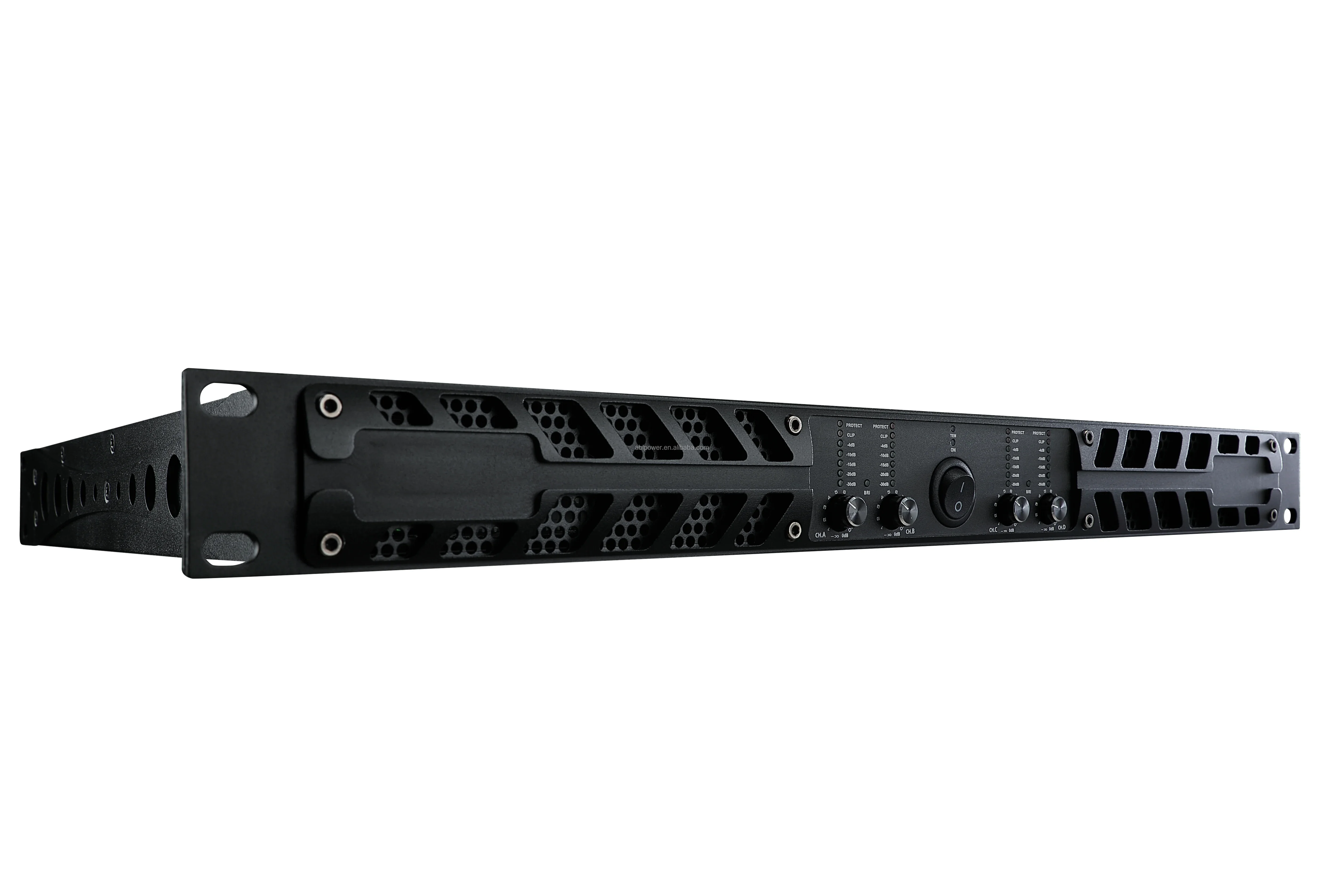 professional 1U four channels Digital power amplifier 1100w Suitable for High-end KTV and small shows